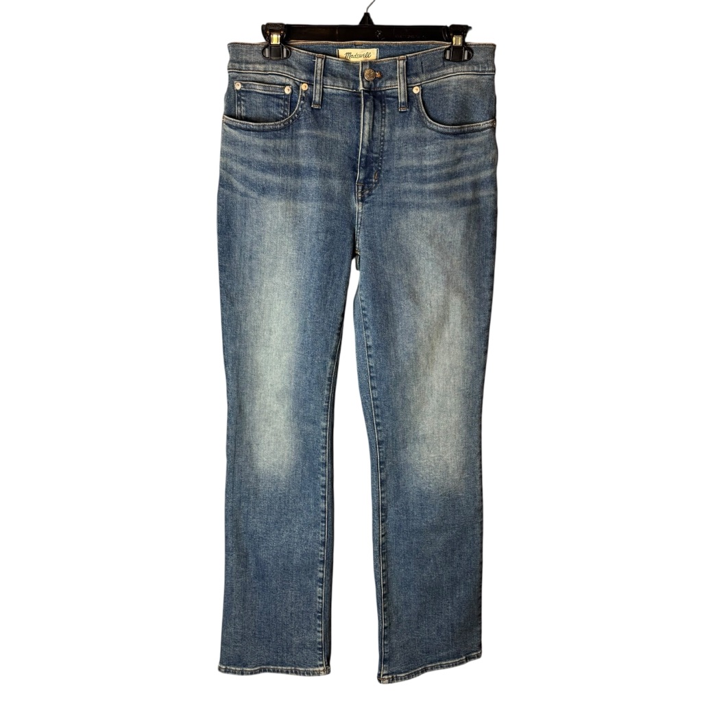Madewell Size 28t Women's Mid Rise Kick Out Blue Straight Leg Jeans